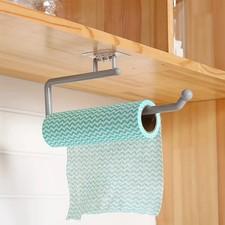 Punch-free Kitchen Paper Towel Rack Toilet Paper Roll Rack Hanger