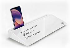 Small Desktop Whiteboard, Glass Dry Erase Board Computer Keyboard Stand Surface