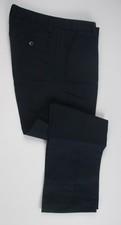 Lands End Navy School Uniform Plain Front Chino Pants Girls 14 Inseam 26"