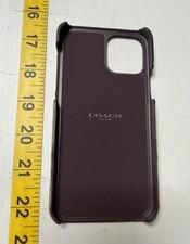 Coach Slim Wrap Case For iPhone 12 And iPhone 12 Pro Brown Classic Logo