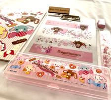 Sanrio Sugarbunnies Binder Notebook Ruler Pencil Notebook Rubber set of 6