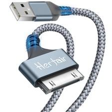 Usb to 30 Pin Charger Cable Nylon Braided Charging Cord Compatible with iPhon...