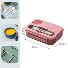 Compartment 1300ML Portable Lunch Box Kids Students Office Bento Box with Fork a