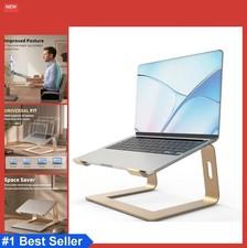 Laptop Stand Ergonomic 5mm Aluminum Desk Riser for 10-15.6 Inch Computer