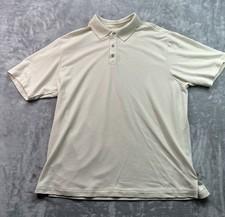 Tommy Bahama Ivory Ribbed Knit Polo Golf Shirt Men's XL Summer Beach Guys Cabana