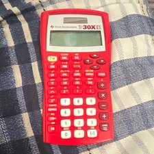 Texas Instruments TI-30X Iis Scientific Calculator, Red, Solar/Battery Lcd