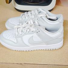 Nike Teens White Athletic Sneakers Low Lace-Up Solid with Box