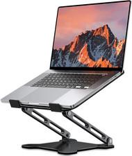 Adjustable Laptop Stand for Desk, Metal Foldable Laptop Riser Holder, Portable V