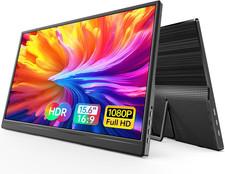 15.6 Inch Portable Monitor 1080P Fhd Travel Display Hdmi/Usb-C Compatible W