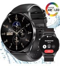 Bluetooth Smartwatch Luxus Herren Armband Herzfrequenz Pulsuhr FitnessArmbanduhr