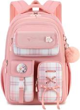 Girls Backpack for School, 8Ages+ Student Laptop Backpack,18 Inch Cute Daily Boo