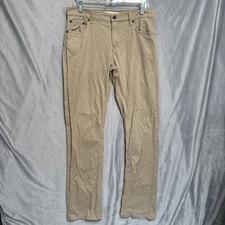 Levis 511 Pants Mens 30x30 Beige Khaki Slim Fit Stretch Chino Jeans Casual