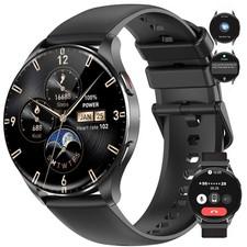 Bluetooth Smartwatch Luxus Herren Armband Herzfrequenz Pulsuhr FitnessArmbanduhr