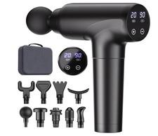 Massage Gun Percussion Massager 20 Speed Deep Tissue Muscle Vibrating 9 Heads