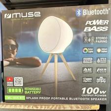 Muse ML-655 BT enceinte Bluetooth 100W IPX4 6600mAh jack 3,5 mm blanche