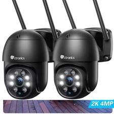 Ctronics 2K 4MP berwachungskamera Aussen WLAN, PTZ WiFi IP Kamera (2 St)