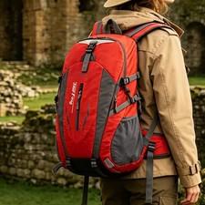 40L Hiking Backpack Waterproof Lightweight Rucksack Laptop Sleeve Trekking Pole