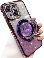 Glitter Kickstand Case for iPhone 15 Luxury Bling Sparkly Diamond Rhinestone