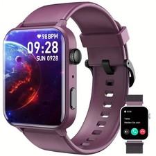 Smartwatch Damen Herren mit Telefonfunktion Pulsuhr Fitnessuhr fr iOS Andriod