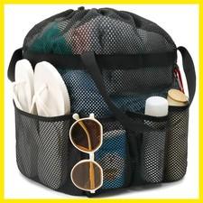 Mesh Shower Caddy Portable with Drawstring, Dorm Room Essentials for College ...