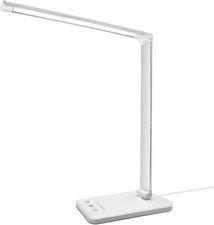 Led Desk Lamp with Usb Charging Port, 5 Color Modes, 10 Dimmable Brightness Leve