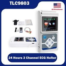 TLC9803 3-Channel 24 Hour Holter Ecg Monitor Portable Dynamic Cardiac Recorder