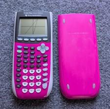 Texas Instruments TI-84 Plus Pink Silver Edition Graphing Calculator With Cover