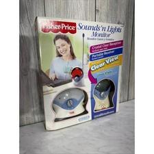 Fisher-Price Sounds n Lights Baby Monitor B9636 Clear View Portable Receiver