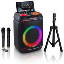 CASSA PORTATILE Ricaricabile AMPLIFICATA BLUETOOTH RADIO FM USB SUB 21cm KIT