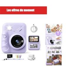 TIATUA Appareil Photo Instantan Enfant 48MP HD 3 - Cadeau 3-12 Ans