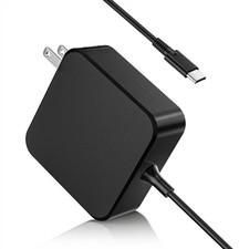 65W Usb C Surface Pro Charger Compatible with Microsoft Type c Black