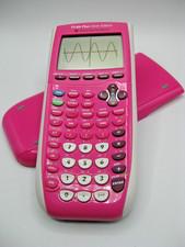 Pink Texas Instruments TI-84 Plus Silver Edition Graphing Calculator with Cover