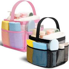 Shower Caddy Portable for College Dorm Room Essentials for Girls with 9 Pockets,