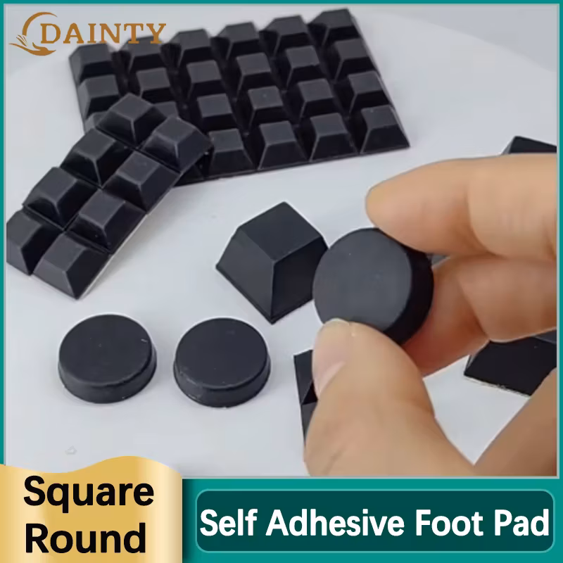 Rubber Feet Self-adhesive Furniture Pads Round/Square Protectors Notebook Calculator Table Damper Buffer Pad