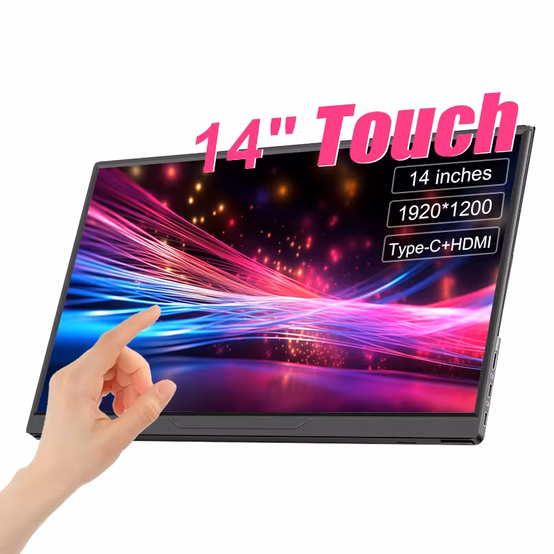 14inch Portable Monitor Touch Ultra-thin 1200P Ips Usb-C Hdmi External Second Screen for Laptop PC Cell Phone Switch PS4/5 Xbox