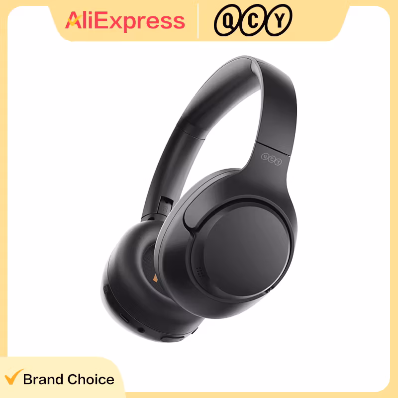 Qcy H3 Anc Hi-Res Audio Wireless Bluetooth 5.4 Headphones Over Ear Headset 60Hrs 43dB Hybrid Active Noise Cancellation Earphone