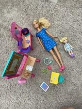 Barbie Teacher/Student Playset With Accessories & Extra Pet Playset Euc