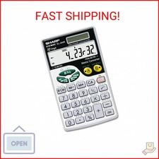 Sharp EL344RB 10-Digit Calculator with Punctuation, Metric Converter, Solar Powe