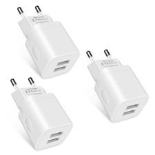 European Travel Plug Adapter Charger for iPhone Samsung Android Phone,Interna...