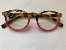 Rumor Pink Tortoise Peepers Blue Light Filtering Reading Glasses +2.50