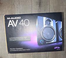M-Audio AV 40 Studio Monitor Speaker Pair 2.0 20W Rca/3.5mm Black