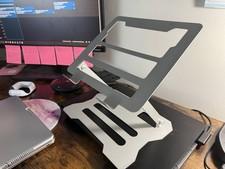 Ergonomic Aluminum Laptop Stand - Adjustable Foldable Riser, Fits 10-17"