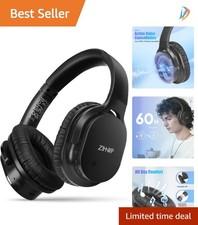 Bluetooth 5.3 Noise Cancelling Over-Ear Headphones โ 60H Playtime & Deep Bass