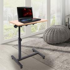 Laptop Desk Angle, Height Adjustable Rolling Cart Over Bed Hospital Table Stand