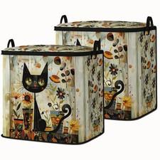 2pcs blanket storage bag for under bed,dorm bedding organizers 95L