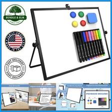 16x12 Inches Desktop Whiteboard with Double-Sided Functionality and Accessories