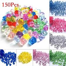 Decorative Glass Pebbles Stone Beads Vase Nugget Wedding Home Ornament Uk
