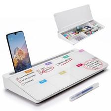 Whiteboard Weekly Dry-Erase-Board - Desktop White Board Calendar Desk Organiz...
