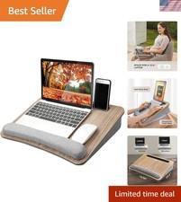 Lightweight Laptop Lap Desk with Cushion and Wrist Pad - Perfect for All Users