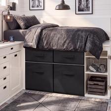 Stackable under Dorm Bed Storage Container 18.5'' X 23.6'' Foldable Closet Drawe